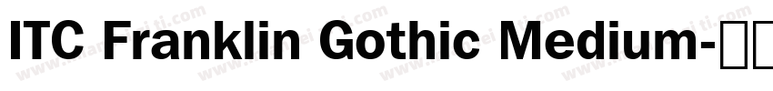 ITC Franklin Gothic Medium字体转换